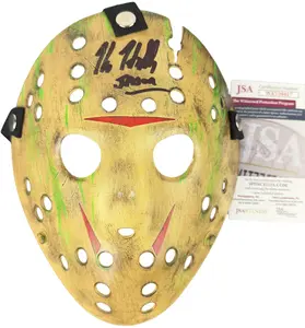 Kane Hodder signed Hockey Mask Jason Voorhees - Friday the 13th Part 8 Jason Takes Manhattan (Toxic)
