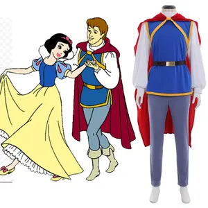 Florian Cosplay Costume Outfits Party Costume Adult Men Charming Prince Roleplay Top Pants Vest Belt Cape Full Set Halloween Carnival Suit