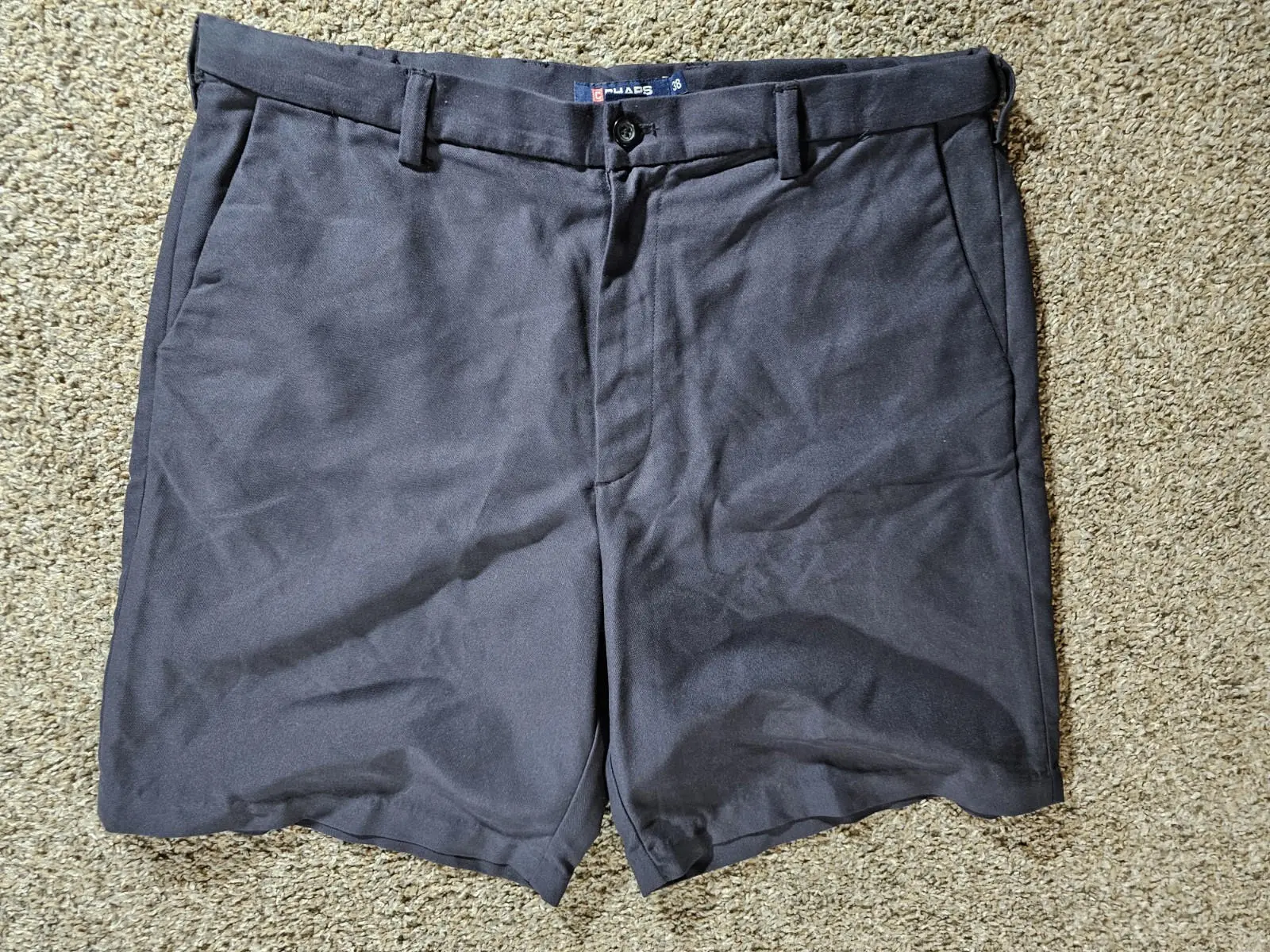 Men's Chaps Golf Shorts Blue Gray Size 38