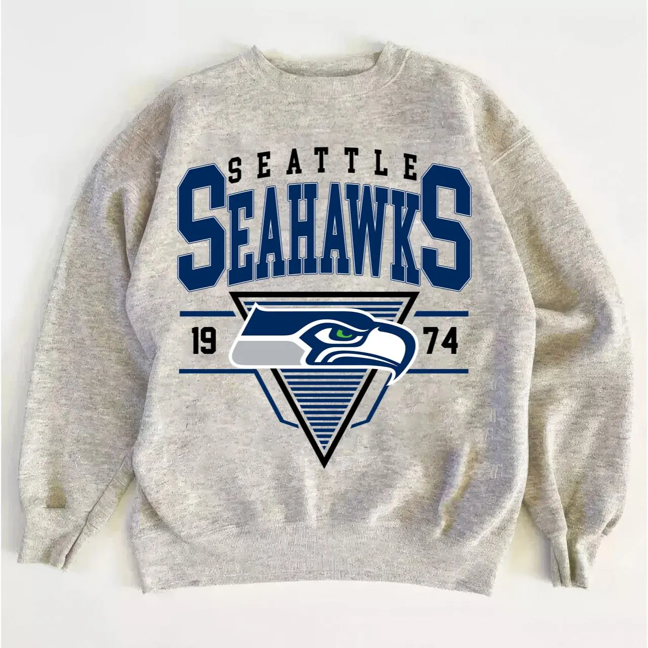 Seahawks Vintage Football Sweatshirt, Retro Crewneck Fan Shirt