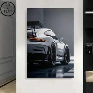Car Pattern Canvas Painting with Frame, Modern Cool Design, Modern Wall Art Painting, Wall Art Decor for Home Living Room Bedroom Office Art Wall Decoration Artistic wall decor posters poster