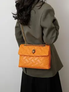 New Simple Crossbody Shoulder Bag, Large Capacity Plaid Design, Adjustable Strap, Casual All-Season Bag, Perfect for Commuting, Boho Shoulder Bag