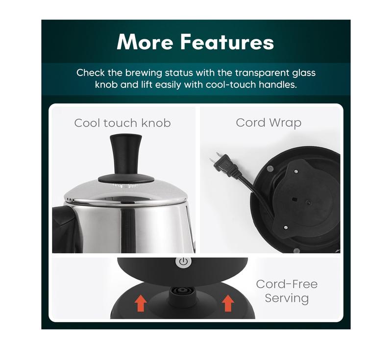 Elite Cuisine 12-Cup Electric Coffee Percolator