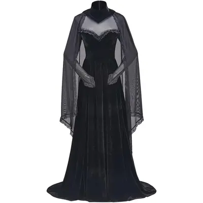 knee length dresses for ladies Black and Red Vampire Slayer Dress