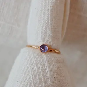 Tanzanite Ring | December Birth Month Crystal Ring | Natural Crystal Rings