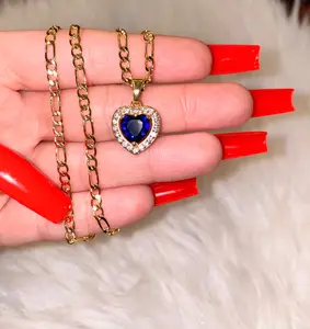 Blue Heart Necklace