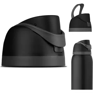 Replacement Cap for Owala Freesip, One Button Water Bottle Replacement Cap Compatible with Owala Cup 16oz 24oz 32oz 40oz, No Leakage Replacement Accessory for Owala Free Sip (Black) Drinkware Mug
