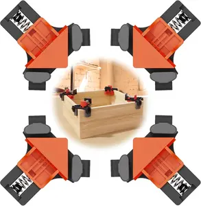 Woodworking Right-Angle Clamp / Corner Fixing Tool — Ideal for DIY projects, crafting picture frames, furniture, cabinetry, and hardware assemblies; perfectly suited for construction and building-related tasks.