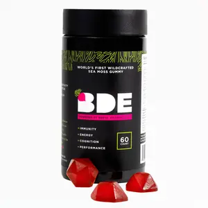 BDE Gummy 60ct | Lion's mane | Sea Moss | Pumpkin Seed | Maca Root | Beet Root |Boosts Energy, Enhances Focus & Electrolytes | seamoss gummies