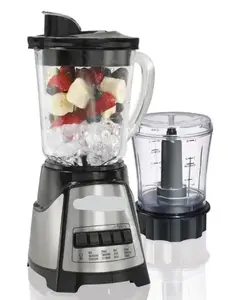 Hami1ton Beaach 12 Function  & Chopper with 40oz Glass Jar 700W Motor Black & Stainless Steel Mess-free Design for Efficient Blending and Chopping 3 in 1 Juicer Electric Cordless Mini Oven Fryer Air Family-Sized Large Travel Perfect Maker blender
