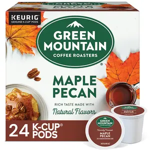 Green Mountain Coffee, Maple Pecan, Single-Serve Keurig K-Cup Pods, Light Roast Coffee - High Box Count