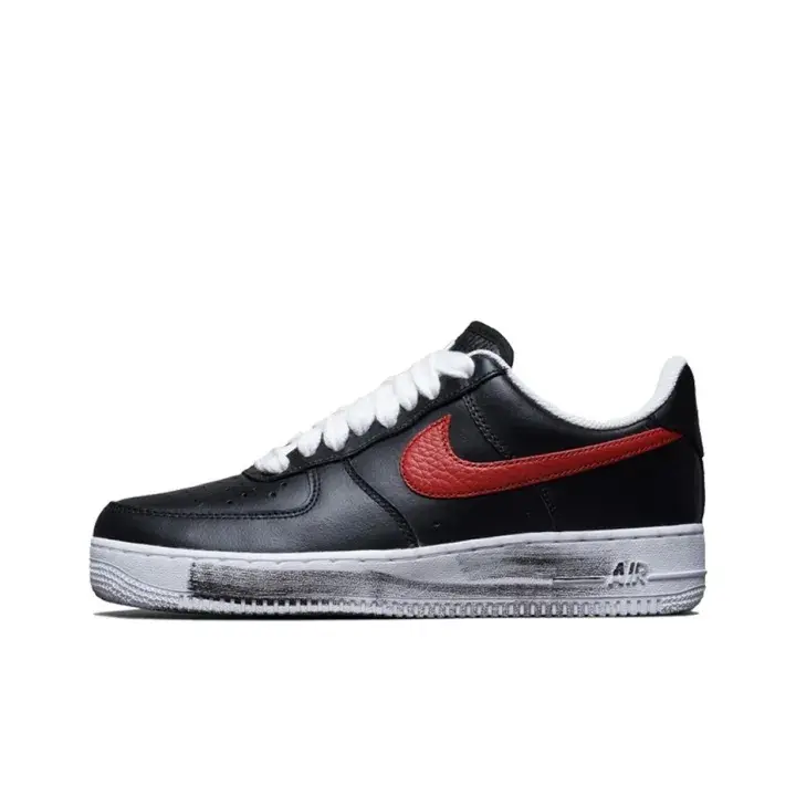 Black & Red Low Top Streetwear Sneakers, Unisex Everyday Outfit Athletic Shoes with Original Shoe Box | Long Walk Comfort, Cushioned Sole, Shock Absorbing All Day Casual Footwear