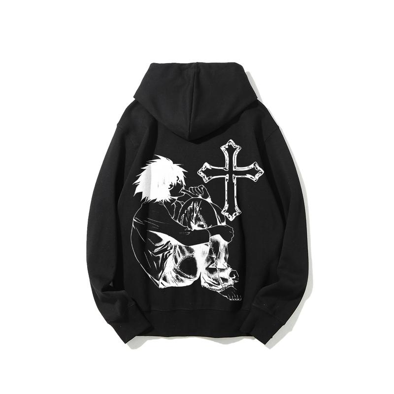 Death Note L Hoodie Anime Streetwear Unisex Couple Gift