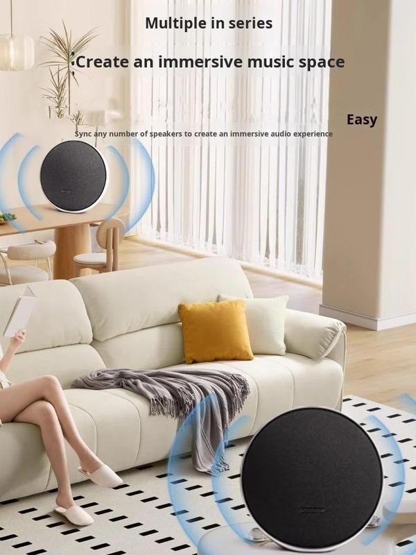 OrbSound S409 Portable 360° Stereo Bluetooth Speaker with Deep Bass Harman Kardon Inspired Design Flying Saucer Mini Wireless Bass Booster for Desktop Travel