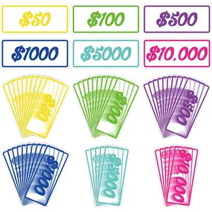 50 Pcs Cash Stuffing Placeholder for Envelopes Binder Pocket Place Holder for 100 Envelopes Money Saving Challenge (Classic)