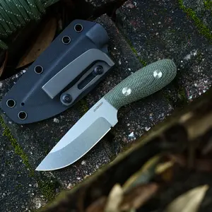 JoyRaining-Greenback — D2 Steel Compact Fixed Blade Knife,6.3" Fixed Blade Knife with Sheath, Hunting Knife with Micarta Handle,Camping Fixed Blade Small EDC Knives for Hiking,Survival,gift#TikTokShopBlackFriday#TikTokShopCyberMonday