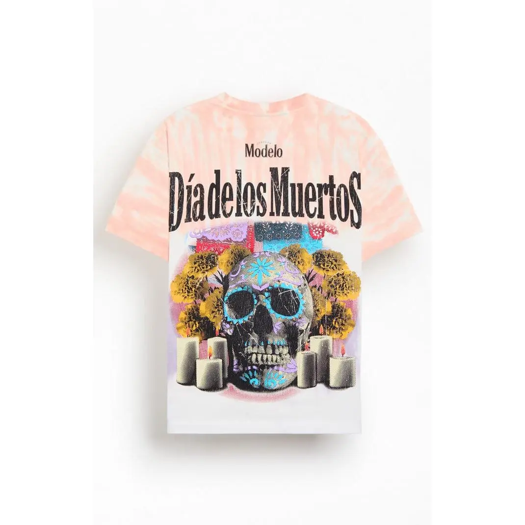 Modelo Men's Altar Tie Dye Dia De Los Muertos T-Shirt - Multicolor