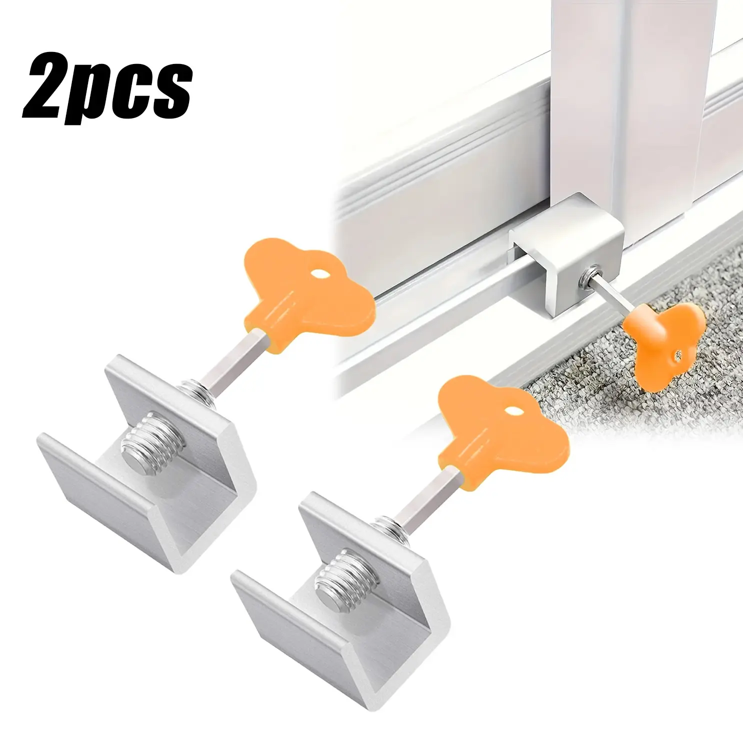 Window Sliding Latch, Window Safety Lock, Aluminum Window Limit Lock, Window Limiter, Child Proof Safety Lock, Child Protection, Window Hardware, Easy Installation
