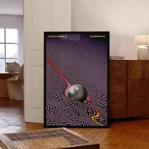 Tame Impala Currents Art Print on Premium Glossy Photo Paper 16x24 Inches UnPoster Print Paper UnNo Frame Decorative Poster for Wall or Gift