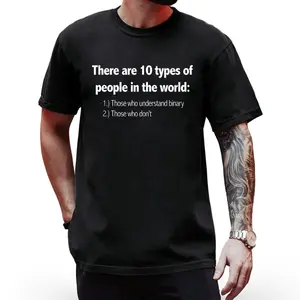 Summer t Shirts Binary Joke Fun T-Shirt - Programmer Humor Culture Shirt