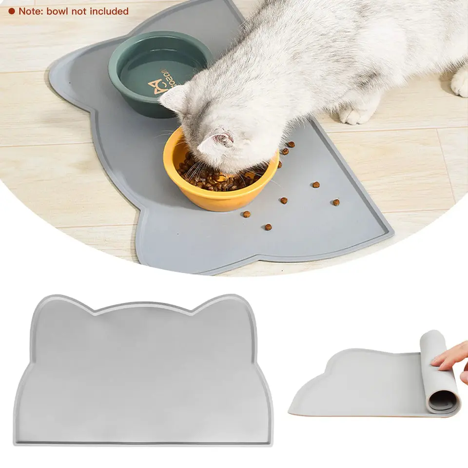 Cat-Shaped Silicone Feeding Placemat