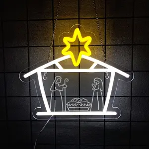 Bautizo Neon Signs for Baptism Decorations, Recuerdos de Bautizo Led Sign for First Birthday Party Decor, Para Niño Niña, Baby Shower, Room, Bedroom, Garden, Christmas