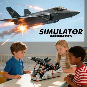 941pcs F35 Fighter Jet Simulation Driving Toy, Moveable Assembly Model Blocks, Military Hobbyist Aircraft Bomber, Educational Building Set