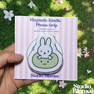 Kawaii Smiski and Miffy  Magnetic Grip: Phone Stand & Stylish Accessory For Kindle