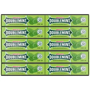 Doublemint Wrigley's Chewing Gum Bulk Pack, Includes 5 Sticks Per Pack (Pack of 40) for Fresh Breath