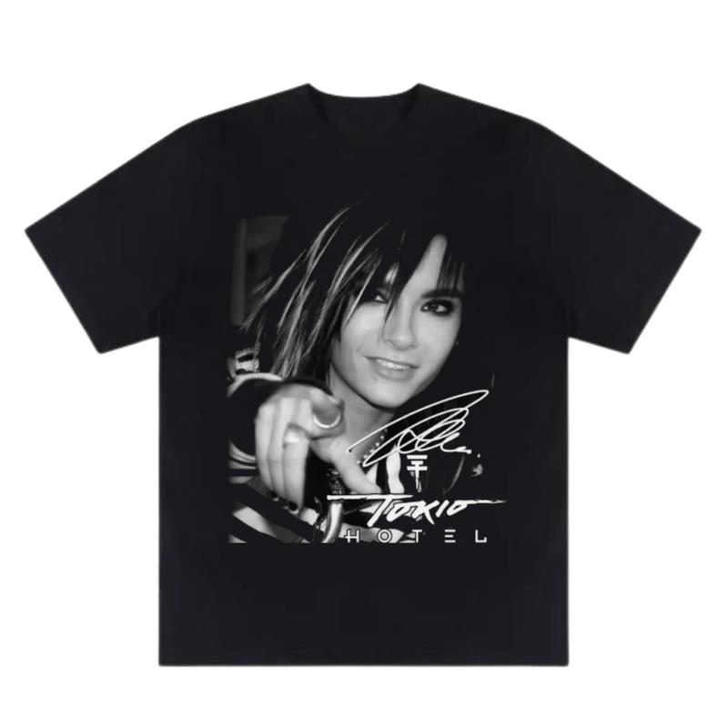 Tokio Hotel Iconic Bill Kaulitz Unisex Tee for Fans - Perfect Music Lover Gift, Rare Graphic Design for Men and Women