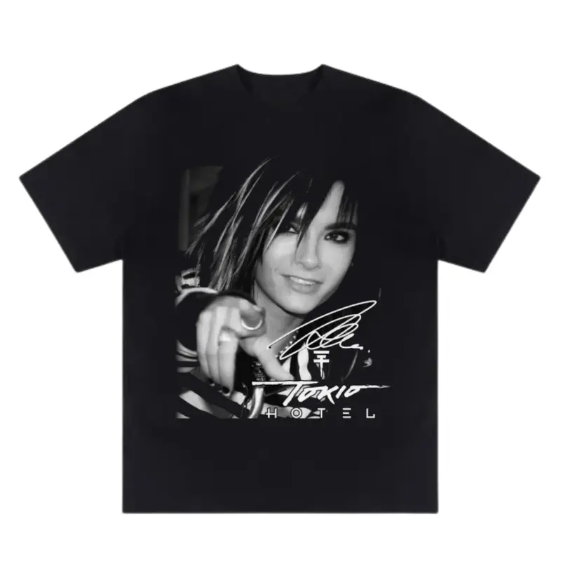 Tokio Hotel Iconic Bill Kaulitz Unisex Tee for Fans - Perfect Music Lover Gift, Rare Graphic Design for Men and Women