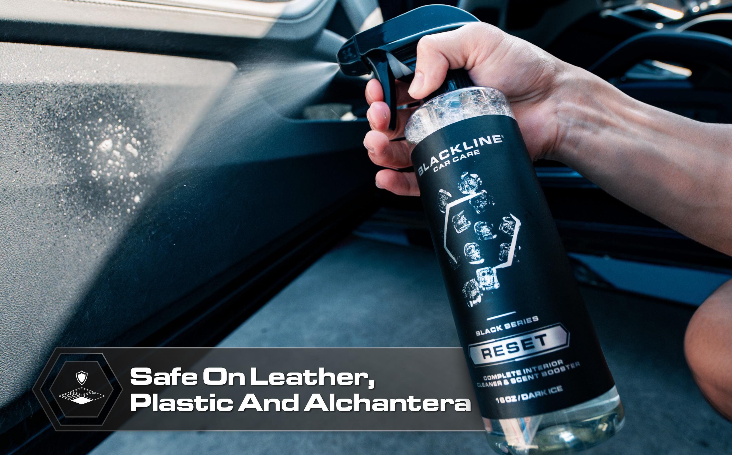 BLACKLINE RESET Complete Interior Cleaner & Scent Booster - 6 Signature Scents - Surface Safe Formula - Streak-Free Finish - Safe on All Surfaces - Car Cleaning Supplies BLACKLINE RESET Complete Interior Cleaner & Scent Booster - 6 Signature Scents - Surface Safe Formula - Streak-Free Finish - Safe on All Surfaces - Car Cleaning Supplies