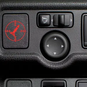 Missile Fire Blank Button Car Decal, Funny Target Sticker, Car Decals, Vinyl Decals, Car Bumper Sticker, Wall Or Mirror Decal T