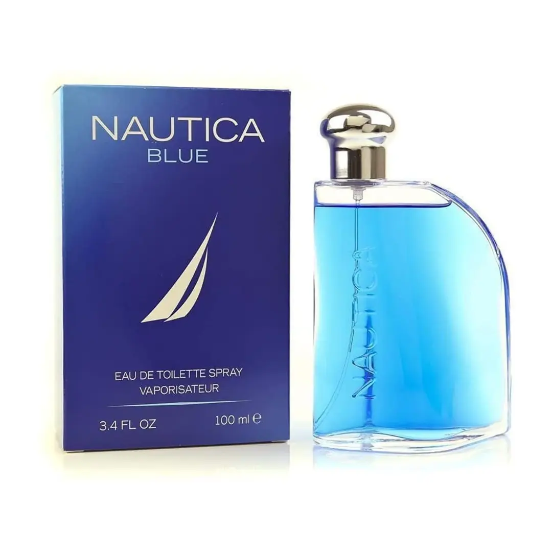 Nautica Blue Eau de Toilette For Men 3.4 oz | Fresh Aquatic Men's Cologne | Citrus, Fruity & Woody Fragrance Spray