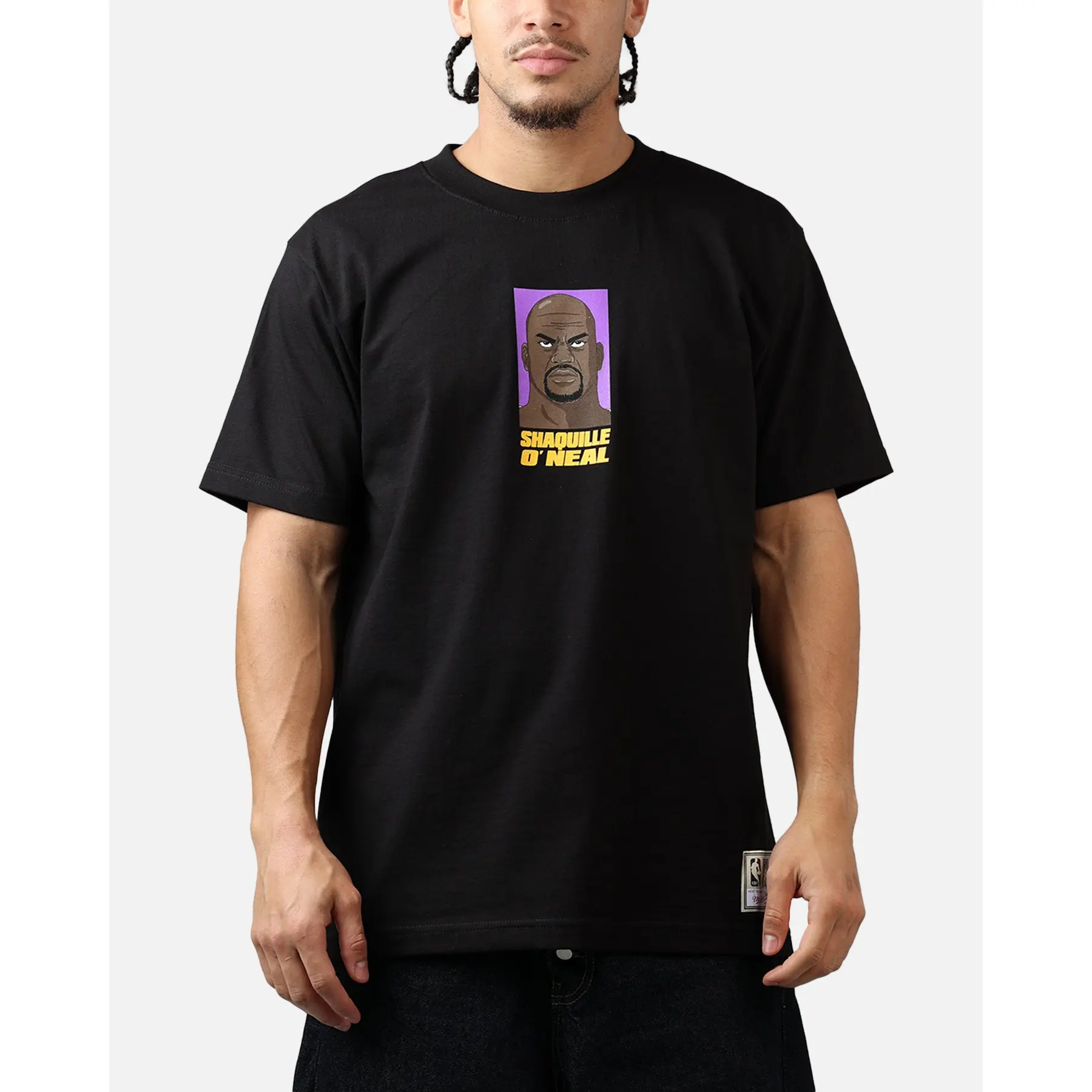 Mitchell & Ness Los Angeles Lakers Shaquille O'Neal Cartoon T-Shirt Black