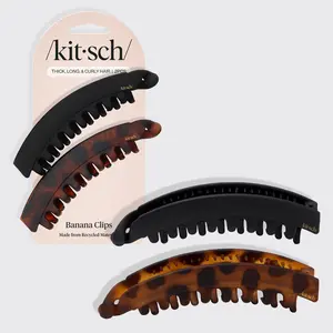 Banana Clip 2pc - Black & Tort