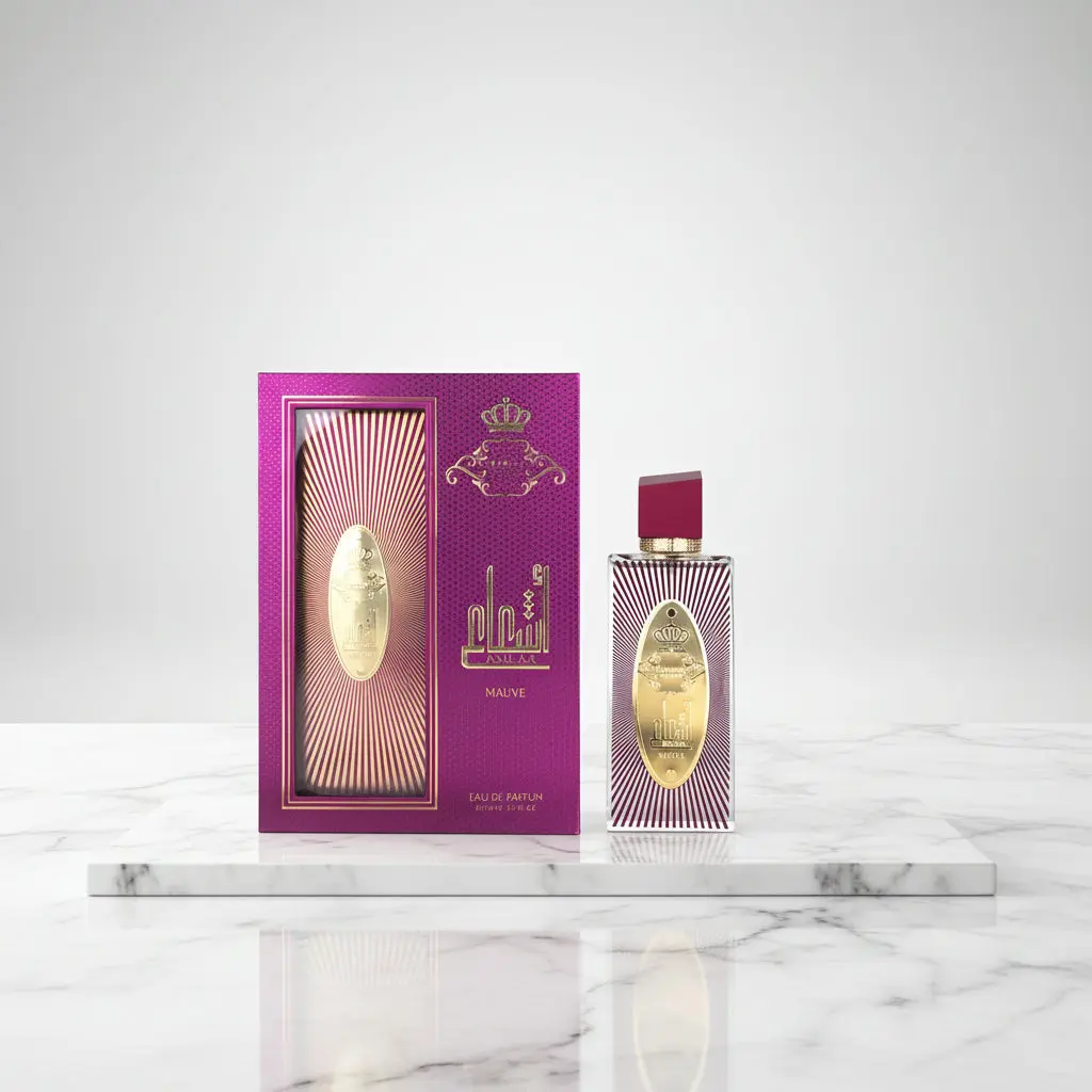 Arabiyat Ash'a Mauve Women's Eau de Parfum Spray - Fruity Floral Scent with Blueberry, Rose, Vanilla Musks, Warm Woody Notes - 3.4 fl oz, 36-Month Shelf Life, No Added Harmful Substances, Adults Only, Single, My Perfumes