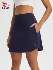 BALEAF Women's 18" Tennis Skorts Skirts Knee Length with Liner Shorts High Waisted Golf Pickleball Athletic with Pockets