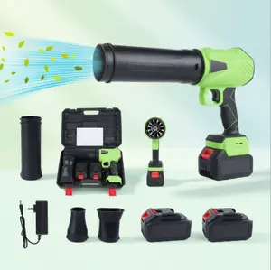 Brushless Cordless Leaf Blower with Dual 21V 3.0Ah Batteries, High-Power Multi-Scene Air Duster, Ideal Holiday Gift