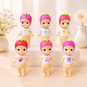 Sonny Angel Strawberry Series Mini Figures - Sealed Blind Box Collectible, Kawaii Desk & Phone Decoration, Ideal Gift for Cute Collectible Fans