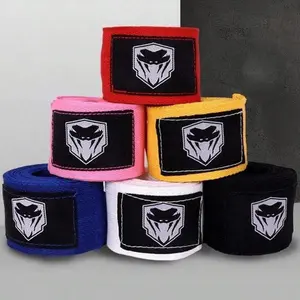 Boxing Training Bandages, 2 Counts Sports Bandages, Hand Wraps for Sanda, Kick Boxing Training, Martial Arts Protective Gear