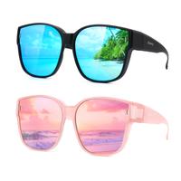 Black Frame/Blue Mirrored Lens Pink Frame/Pink Mir