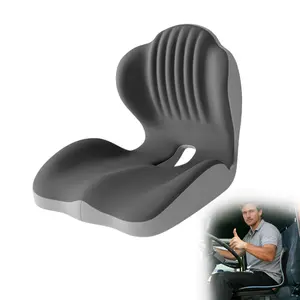 Ergonomic Memory Foam Seat Cushion with Back Support, Breathable Hollow Design, Pressure-Relief for Long Sitting Hours – Ideal for Office Chairs, Car Seats & Home Use, Unisex, Perfect for Personal Use or Gifting
