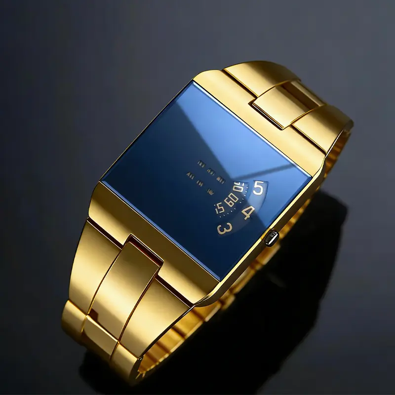 Men's trendy light luxury sports watch, HD wear-resistant mirror & reinforced alloy. Fits daily commuting and business styles. Great gift for men, minimalist, durable, stylish daily wristwatch.