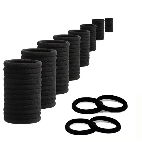 100pcs/200pcs set Summer High Stretch Ponytail Elastics Hair Tie, Casual Simple Plain Hair Tie, Daily Elastic Hair Accessory for Girls Women, Rubber Band, Scrunchies, Ponytail Hairstyle, Ponytail Holders, Bulk Hair Ties