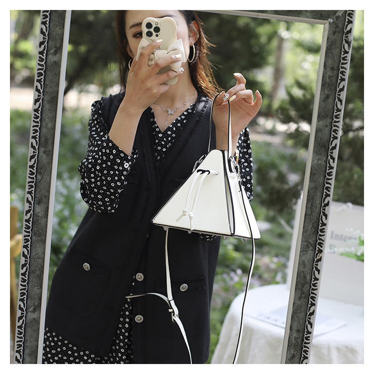 Retro Handheld Triangle Bag 2026 New Niche Design Trendy Women's Bag Ins Single Shoulder Crossbody Bag