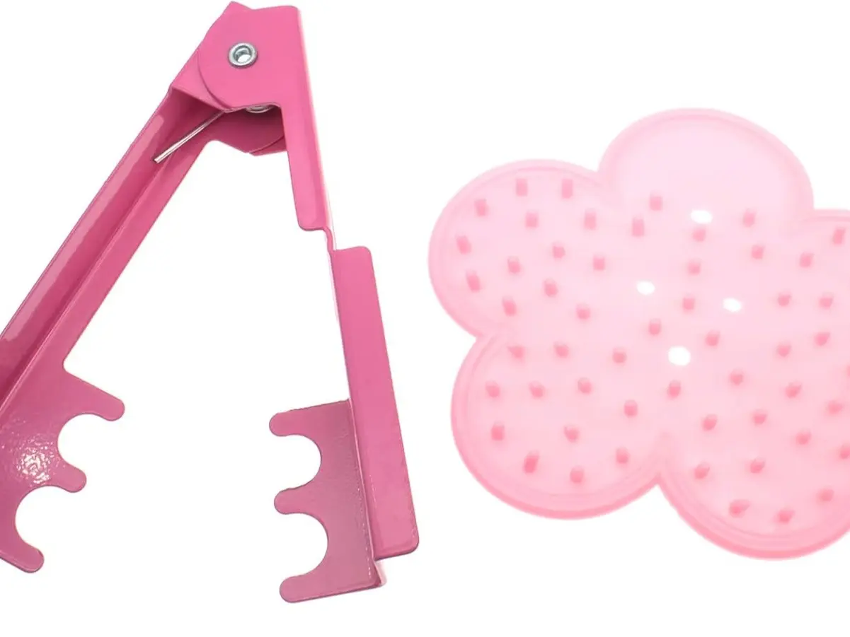 1 Set Rose Stem Leaf Thorn Stripper Stripping Tool Thorn Remove | Pink