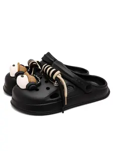 Men's DIY Floral Clogs with Comfortable Design, Breathable and Odor-Free Outdoor Slippers, Durable and Lightweight for Leisure Activities