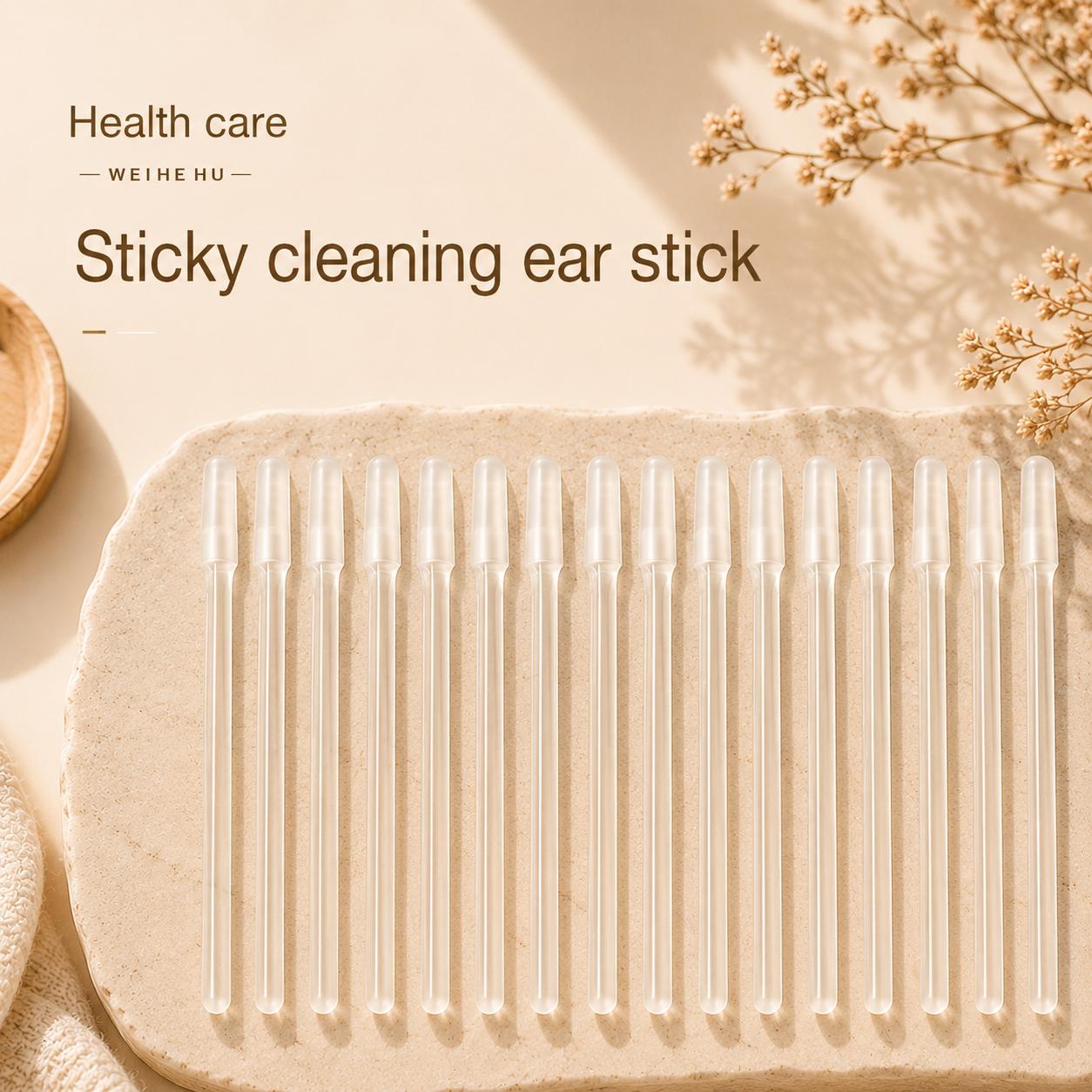 Reusable Sticky Ear Cleaning Stick, Soft Adhesive Tip for Dry Earwax, Portable Ear Cleaner & Ear Hygiene Tool Reusable Sticky Ear Cleaning Stick, Soft Adhesive Tip for Dry Earwax, Portable Ear Cleaner & Ear Hygiene Tool