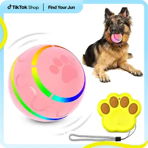 PetNilka Smart Interactive Dog Toy Ball – LED Motion Enrichment Play Ball for small, medium, and many large breeds, Rechargeable Core & Remote Control, Durable Silicone Shell (Indoor/Outdoor) + Protective Cover